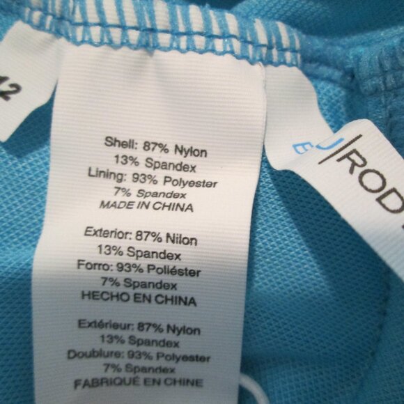 Bleu Rod Beattie Kore Shirred Bandeau Underwire One Piece Swimsuit NWT Sz 12 - Picture 10 of 12